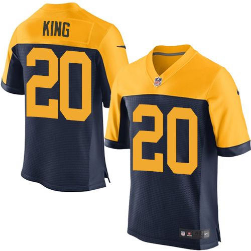 Men Green Bay Packers #20 Kevin King Nike Navy Blue Alternate Limited NFL Jersey->->NFL Jersey